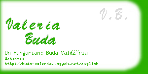 valeria buda business card